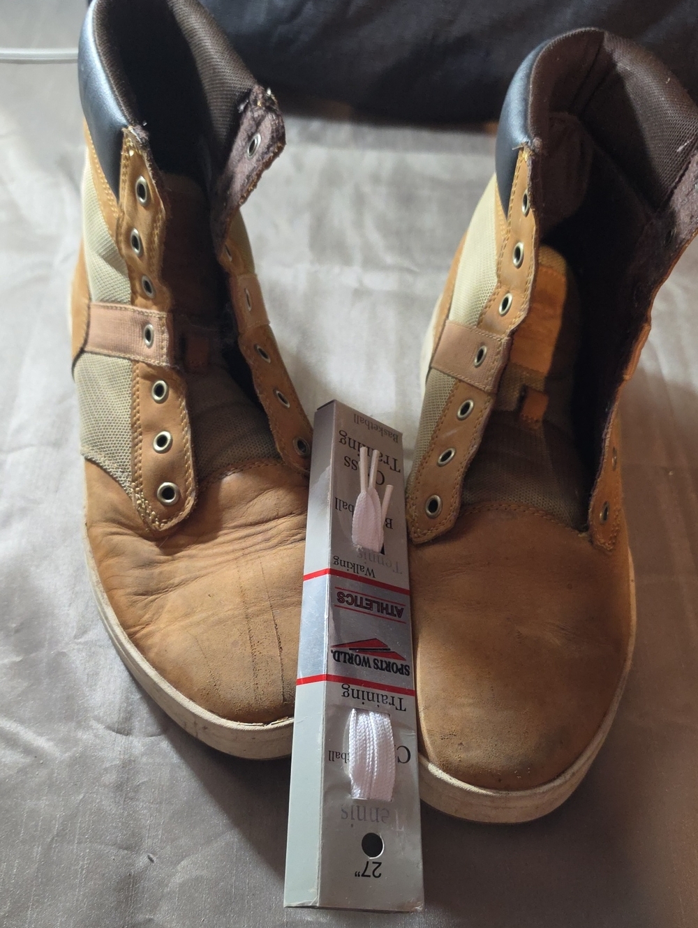 Timberland Brown Tan High-Top Work Boots